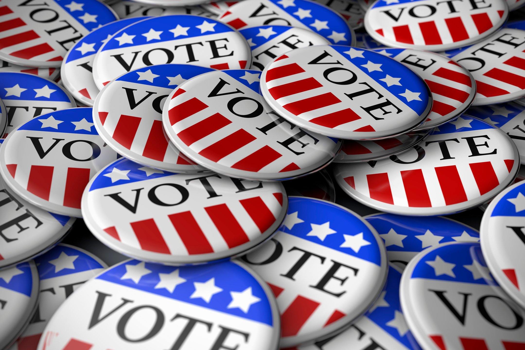 Election Voter Pins for 2016 Election